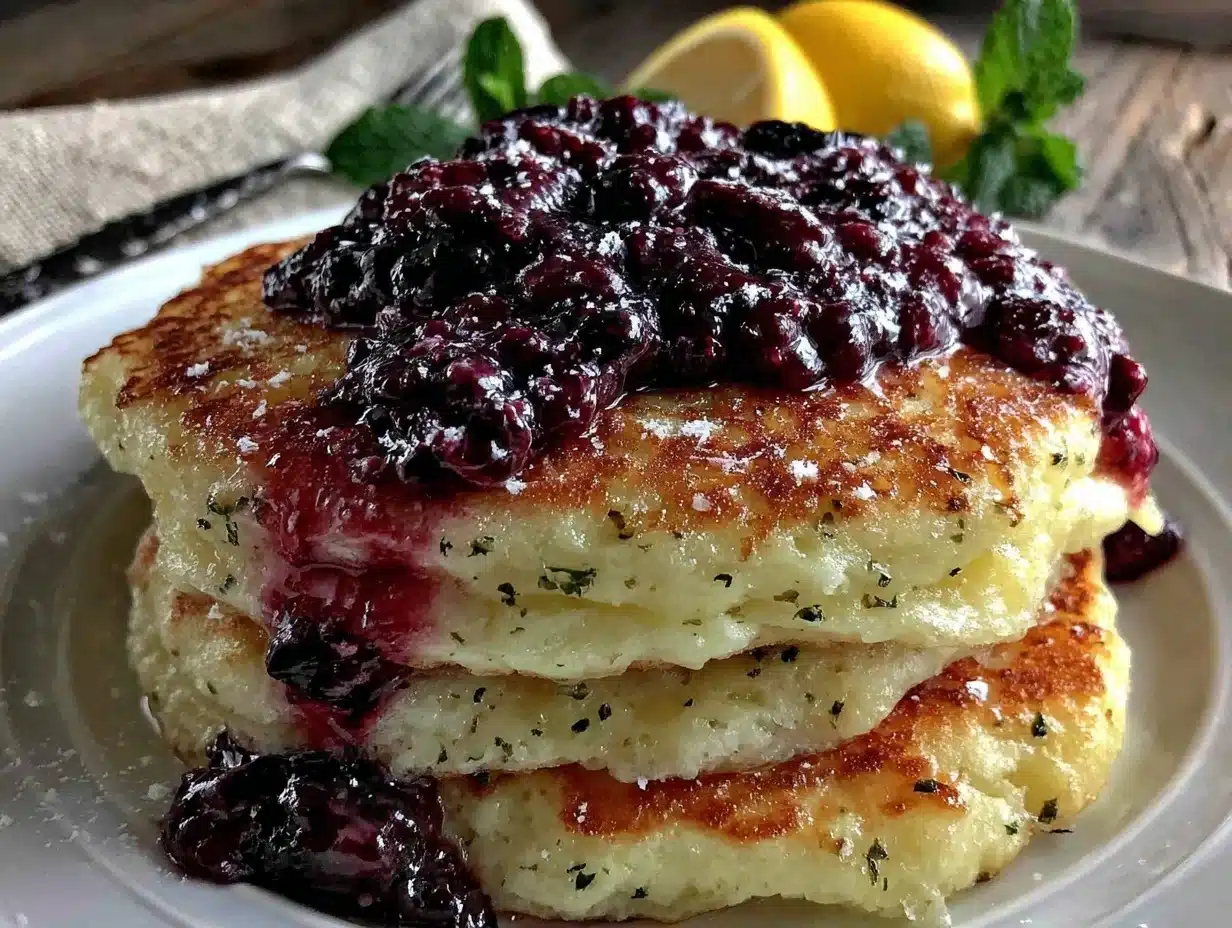 lemon ricotta pancakes - featured image