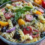 make-ahead grad party pasta salad - featured image