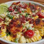 mexican street corn pasta salad - featured image