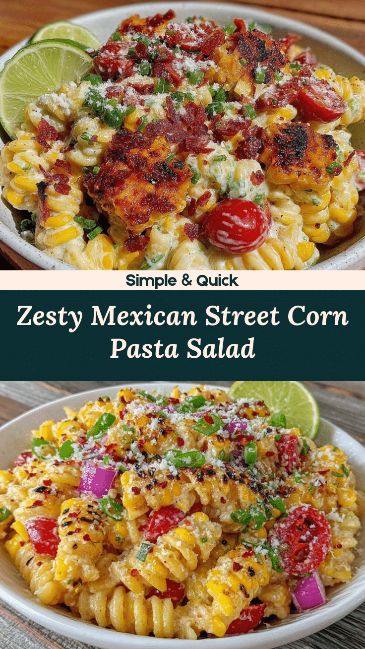 mexican street corn pasta salad recipe
