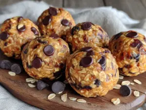 no-bake peanut butter oat energy bites - featured image