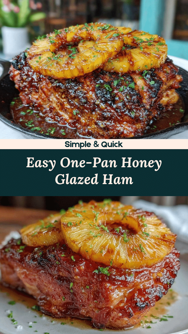 one-pan honey glazed ham recipe