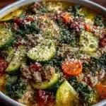 one-pot ground turkey veggie soup - featured image