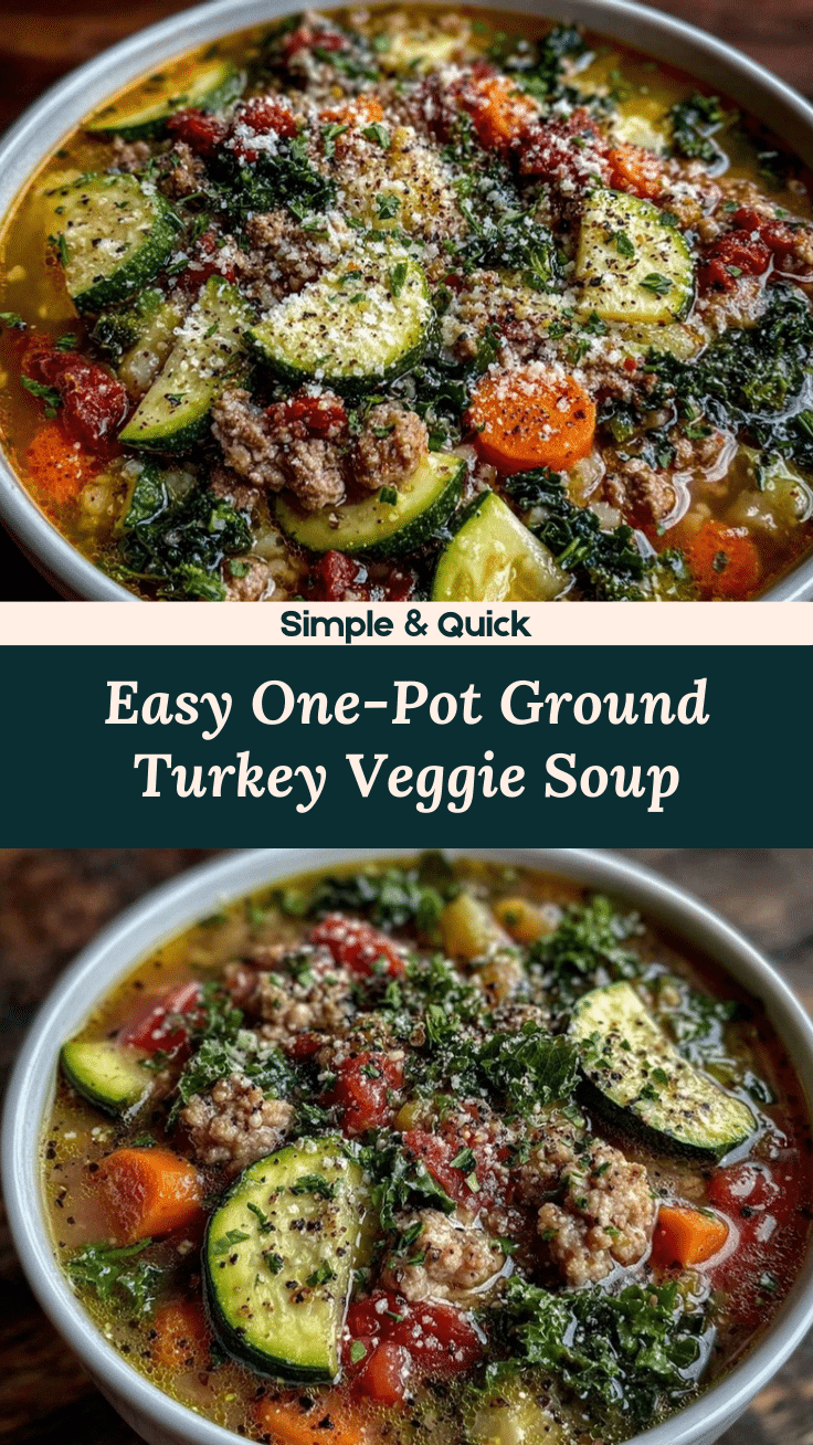 one-pot ground turkey veggie soup recipe