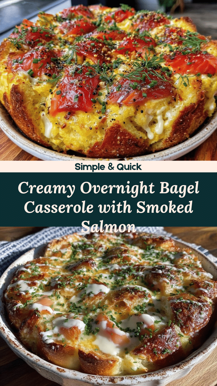 overnight bagel breakfast casserole recipe