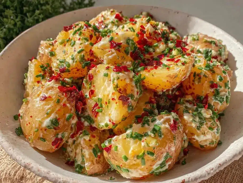 patriotic potato salad - featured image