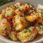 patriotic potato salad - featured image