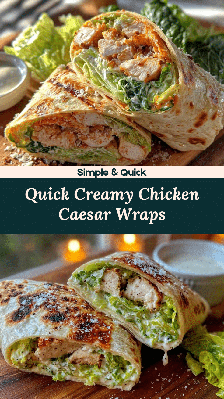 quick 15-minute chicken Caesar wrap recipe