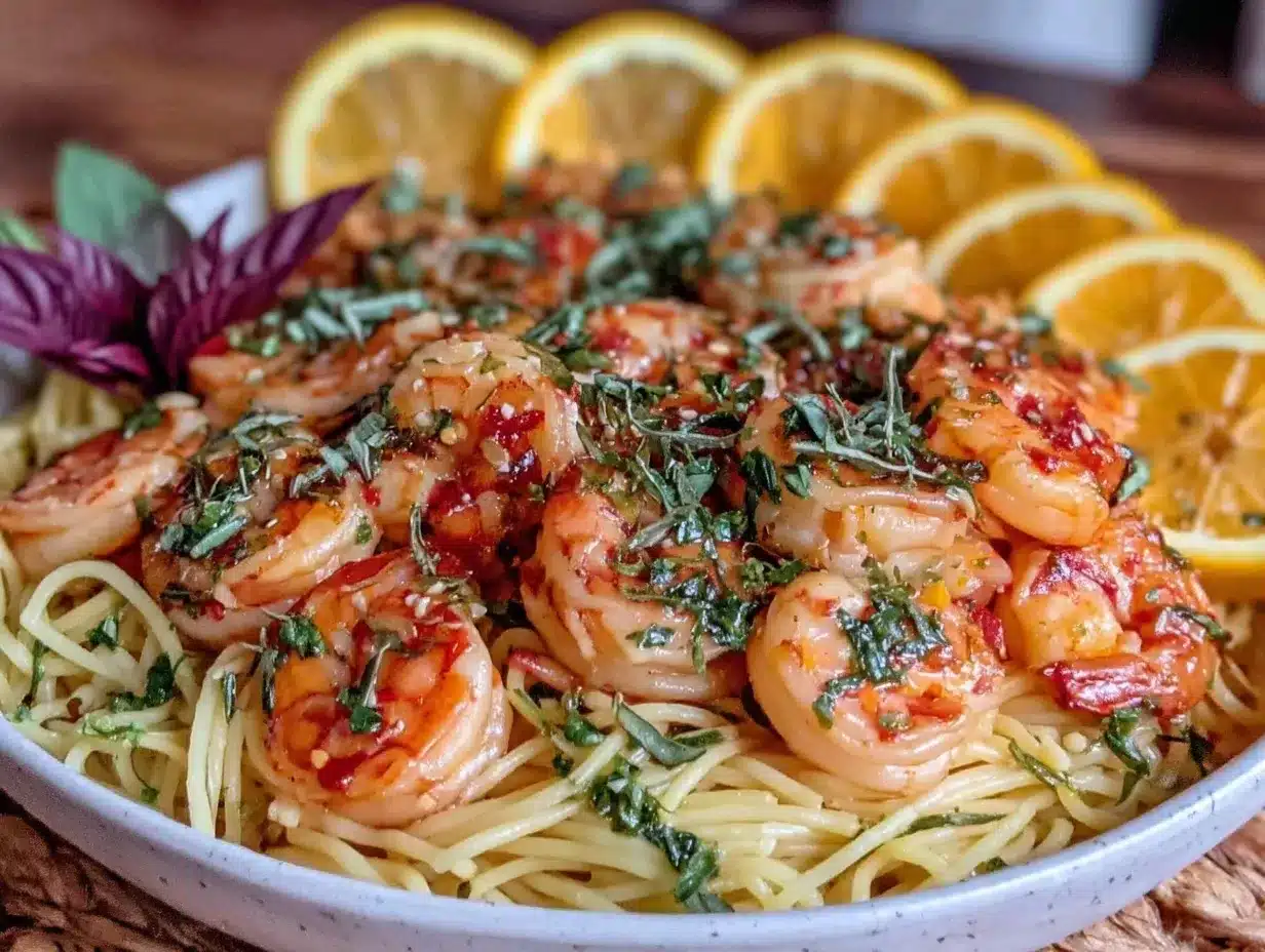 quick garlic butter shrimp linguine preparation steps