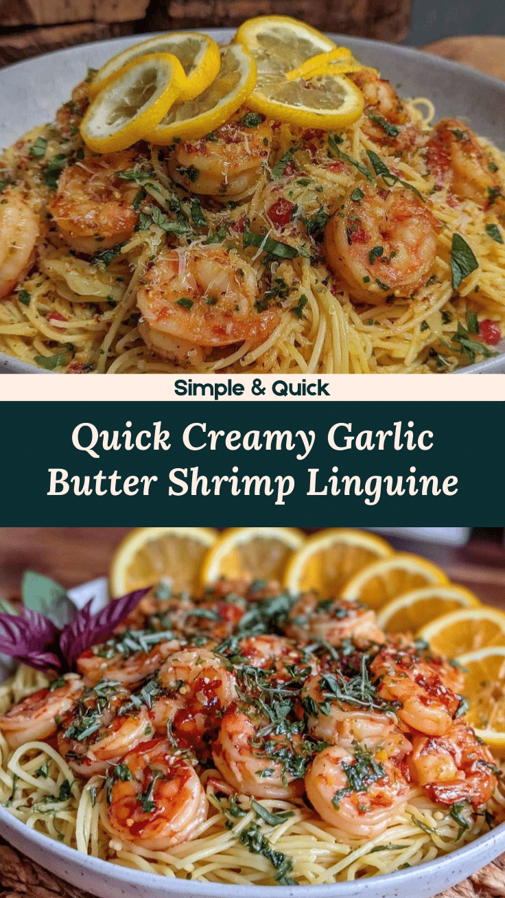 quick garlic butter shrimp linguine recipe