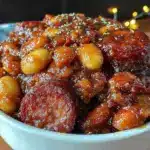 savory cowboy baked beans - featured image