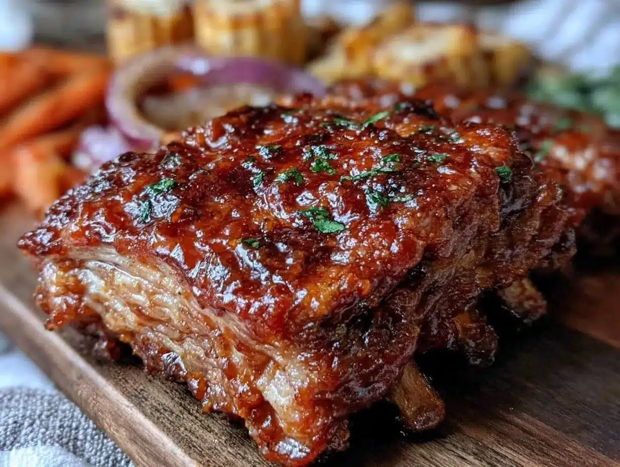 sheet pan bbq baby back ribs preparation steps