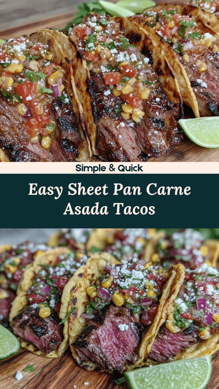 sheet pan carne asada tacos recipe