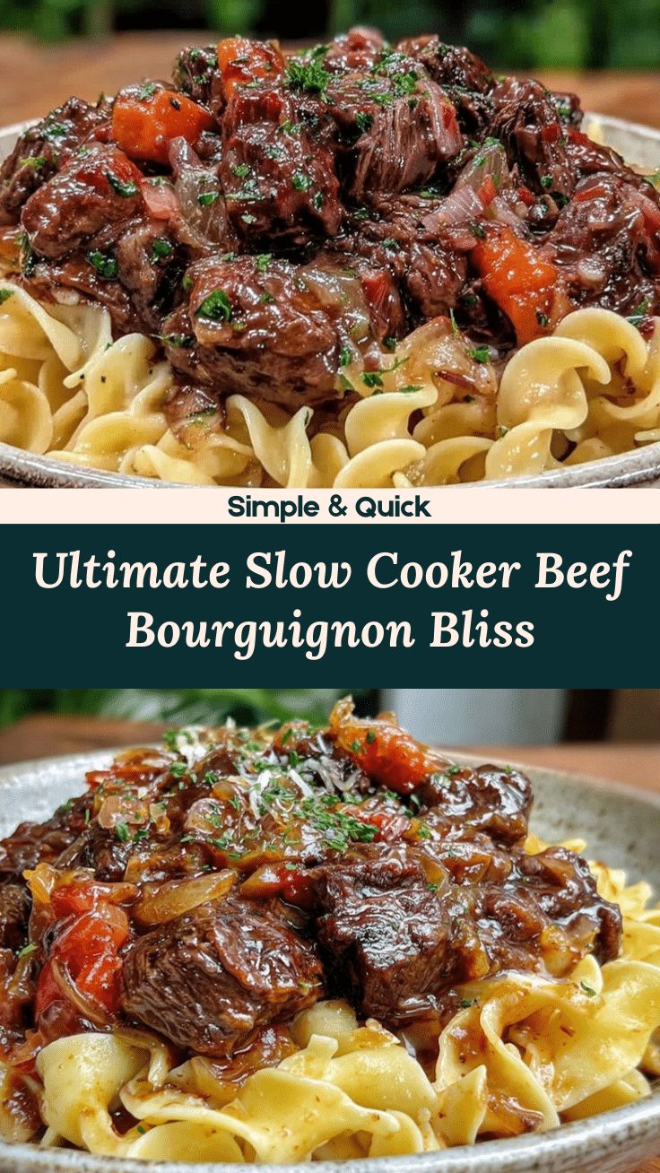 slow cooker beef bourguignon recipe