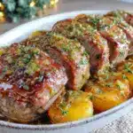 slow cooker honey garlic pork tenderloin - featured image