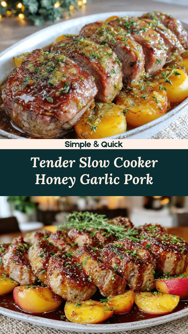 slow cooker honey garlic pork tenderloin recipe