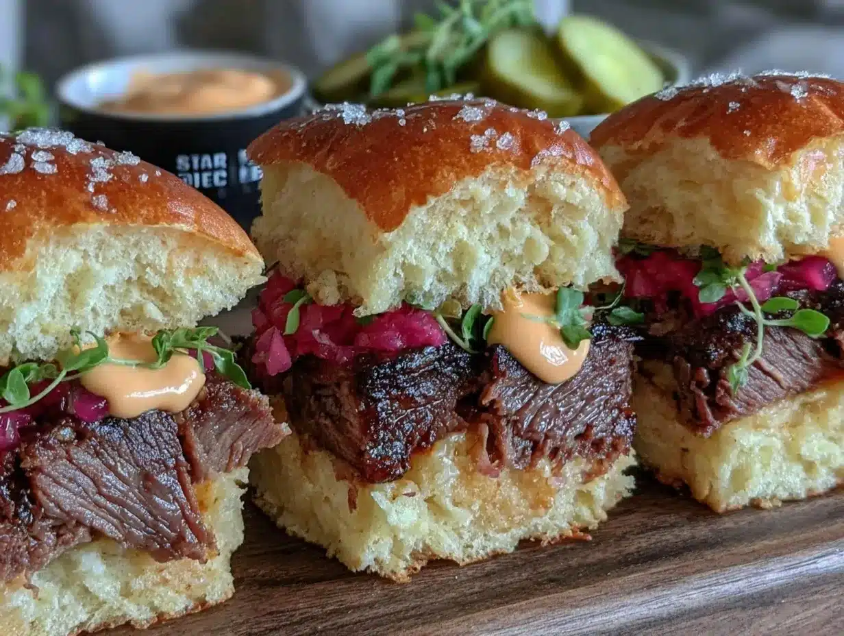 smoked brisket sliders preparation steps