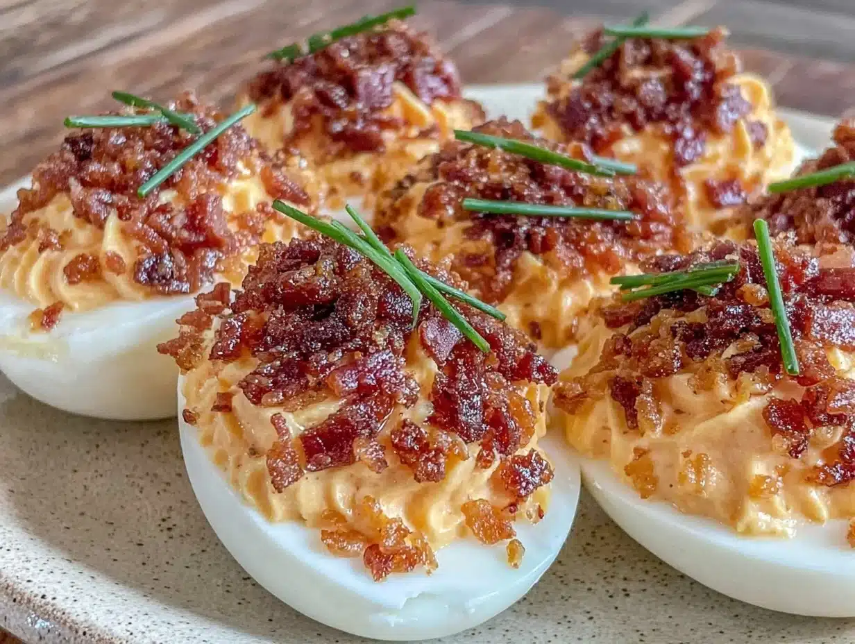 smoked paprika deviled eggs - featured image