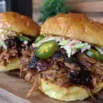 smoked pulled pork sliders - featured image