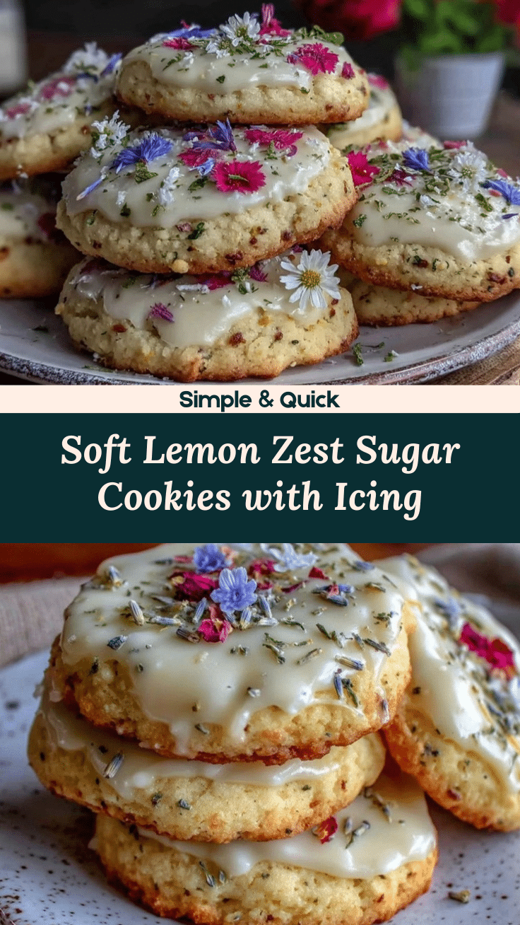 soft lemon zest sugar cookies recipe