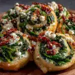 spinach and feta pinwheel appetizers - featured image