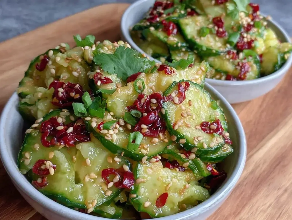 viral cucumber salad - featured image