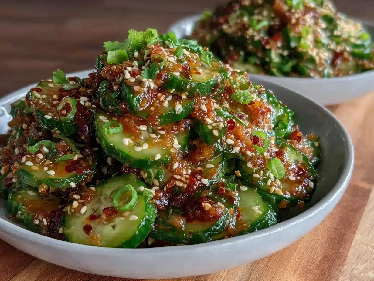 viral cucumber salad preparation steps