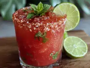 watermelon mint agua fresca - featured image