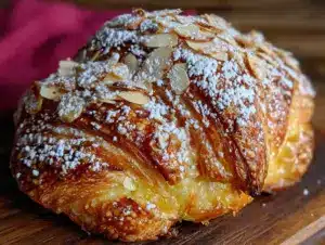 almond croissant bake - featured image