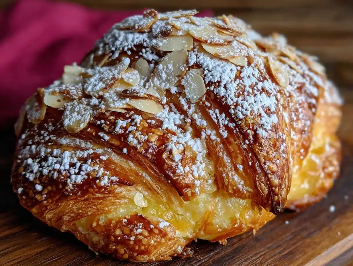 almond croissant bake - featured image