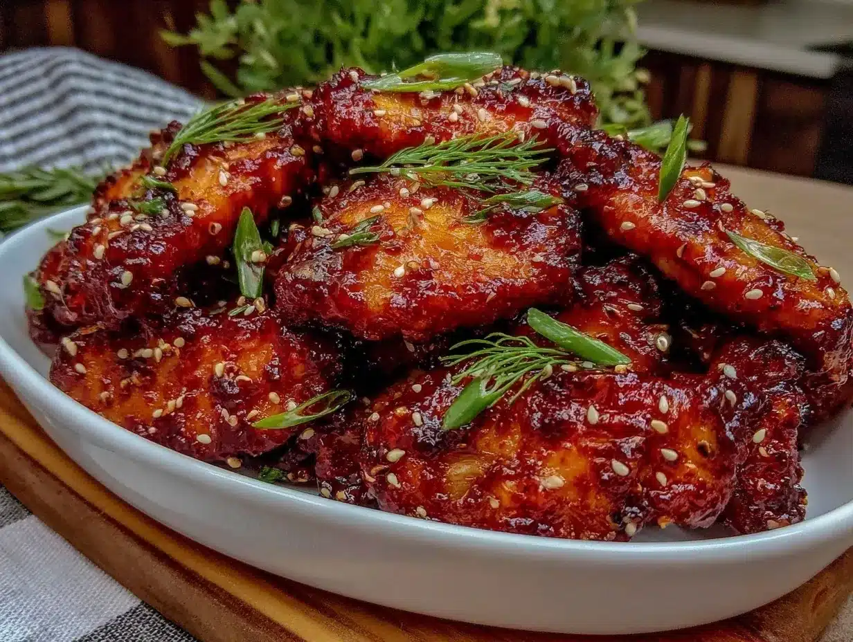 baked korean gochujang wings preparation steps