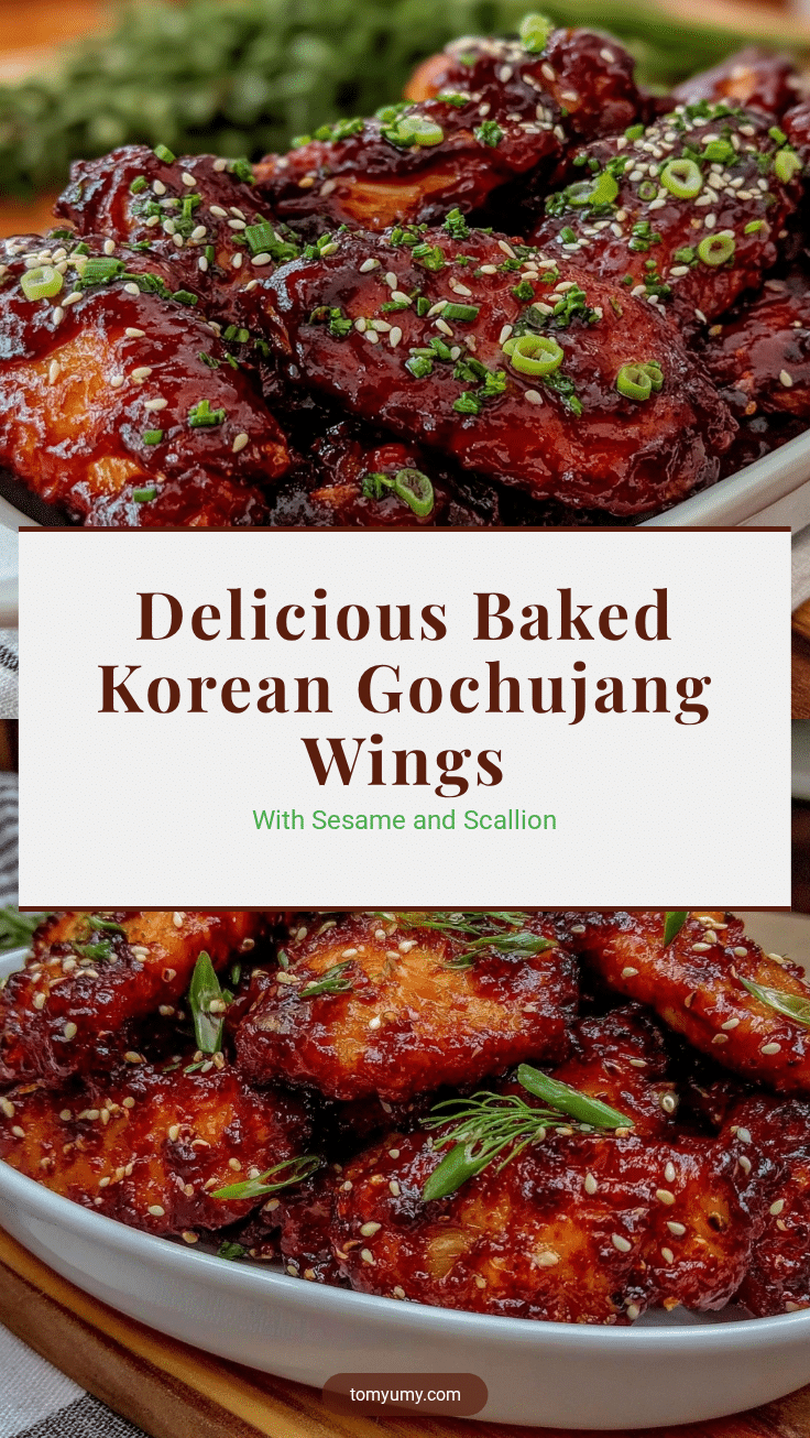 baked korean gochujang wings recipe