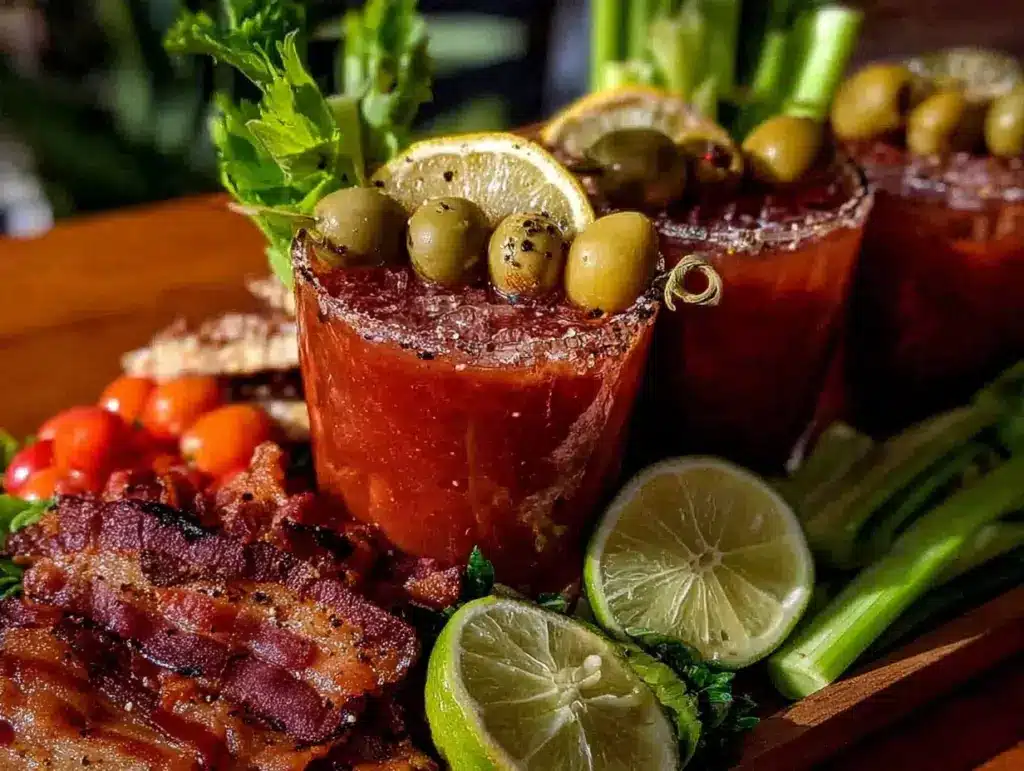 bloody mary bar setup - featured image