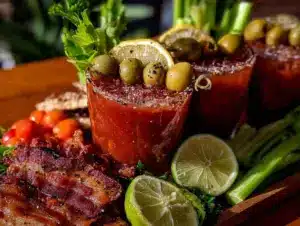 bloody mary bar setup - featured image