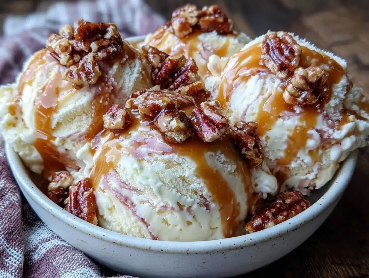 brown butter salted caramel ice cream preparation steps