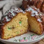 confetti stuffed balloon cake - featured image