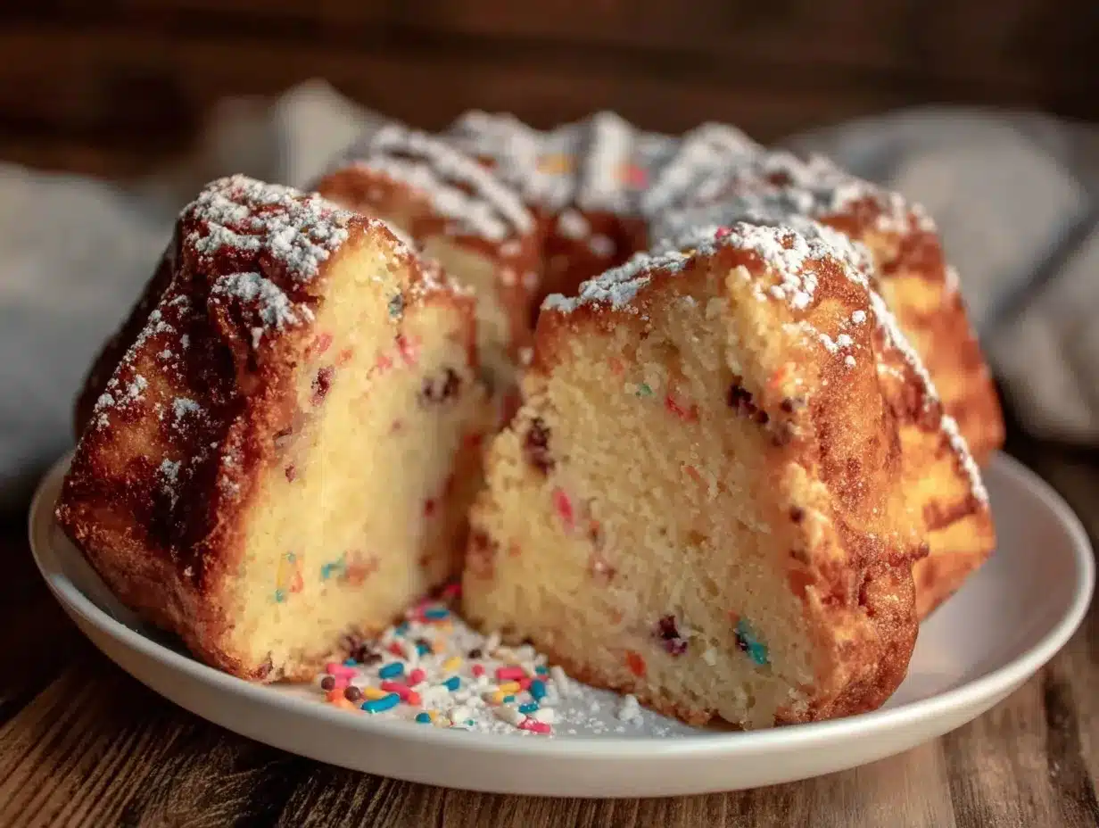 confetti stuffed balloon cake preparation steps