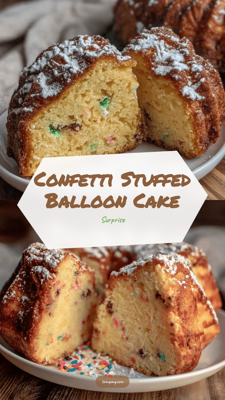 confetti stuffed balloon cake recipe