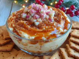 creamy caramel apple dip - featured image