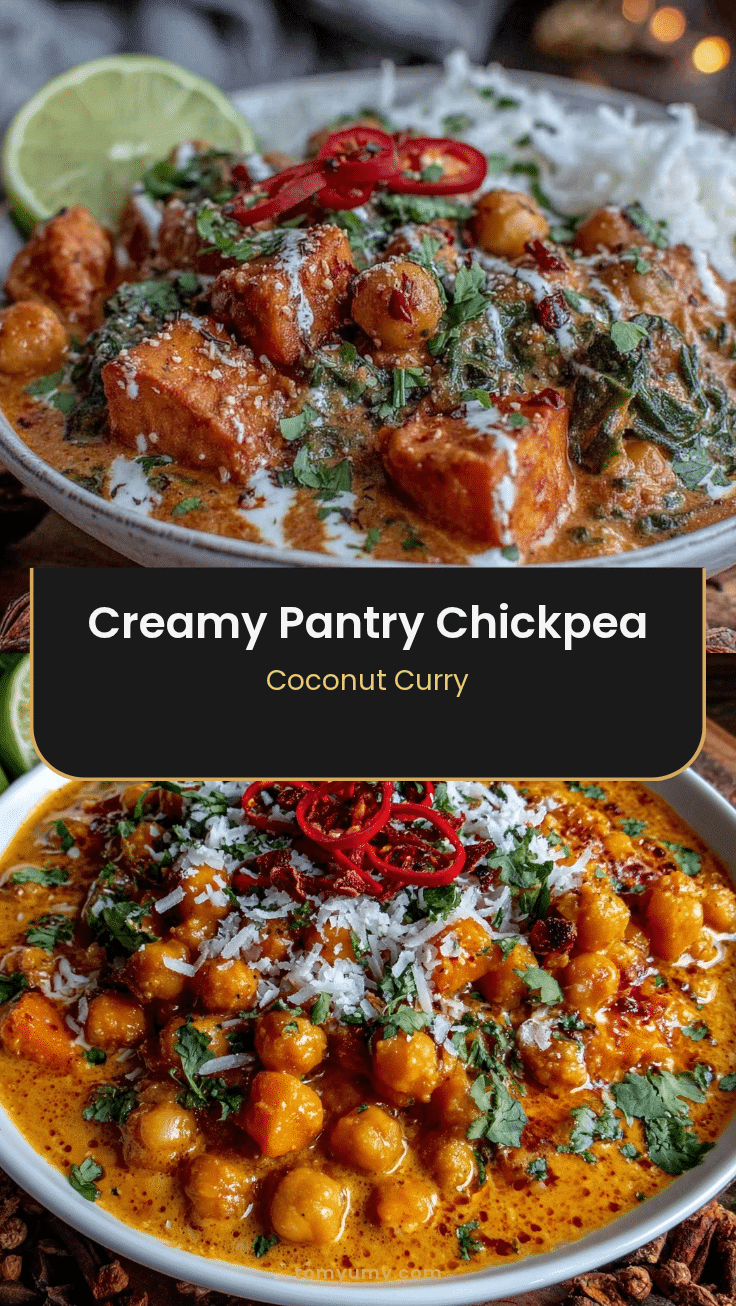 creamy chickpea coconut curry recipe