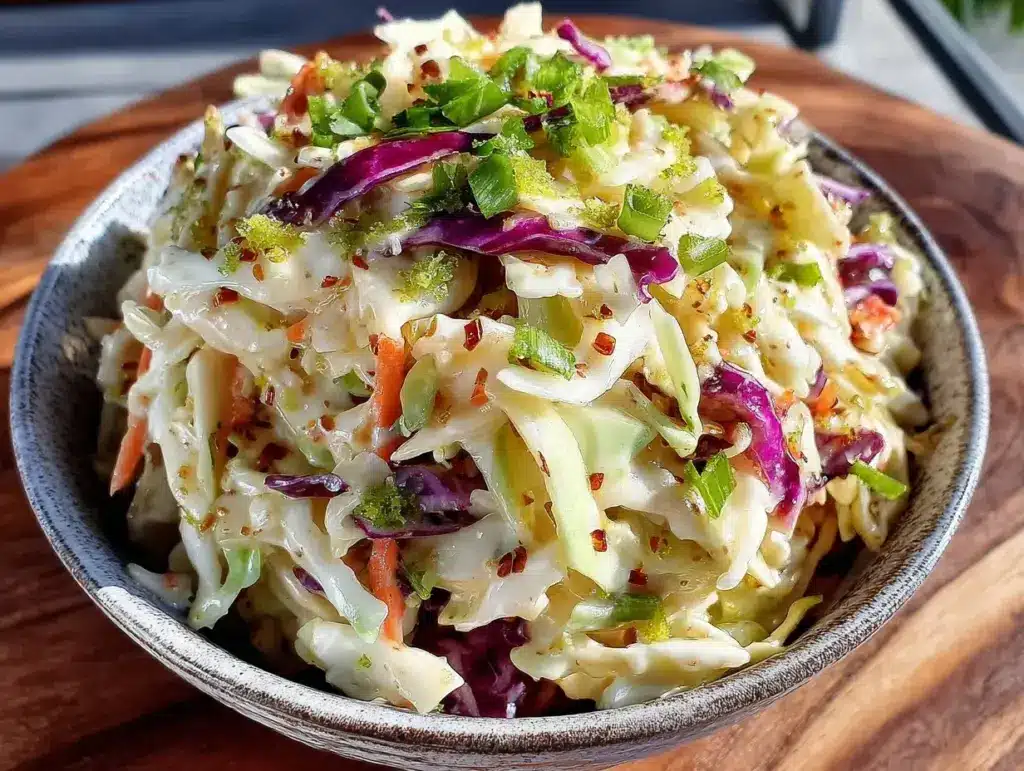 creamy cilantro lime coleslaw - featured image
