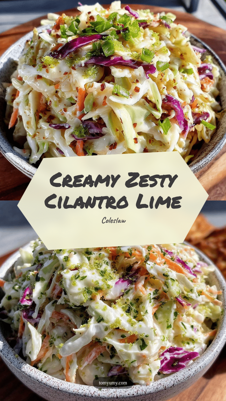 creamy cilantro lime coleslaw recipe