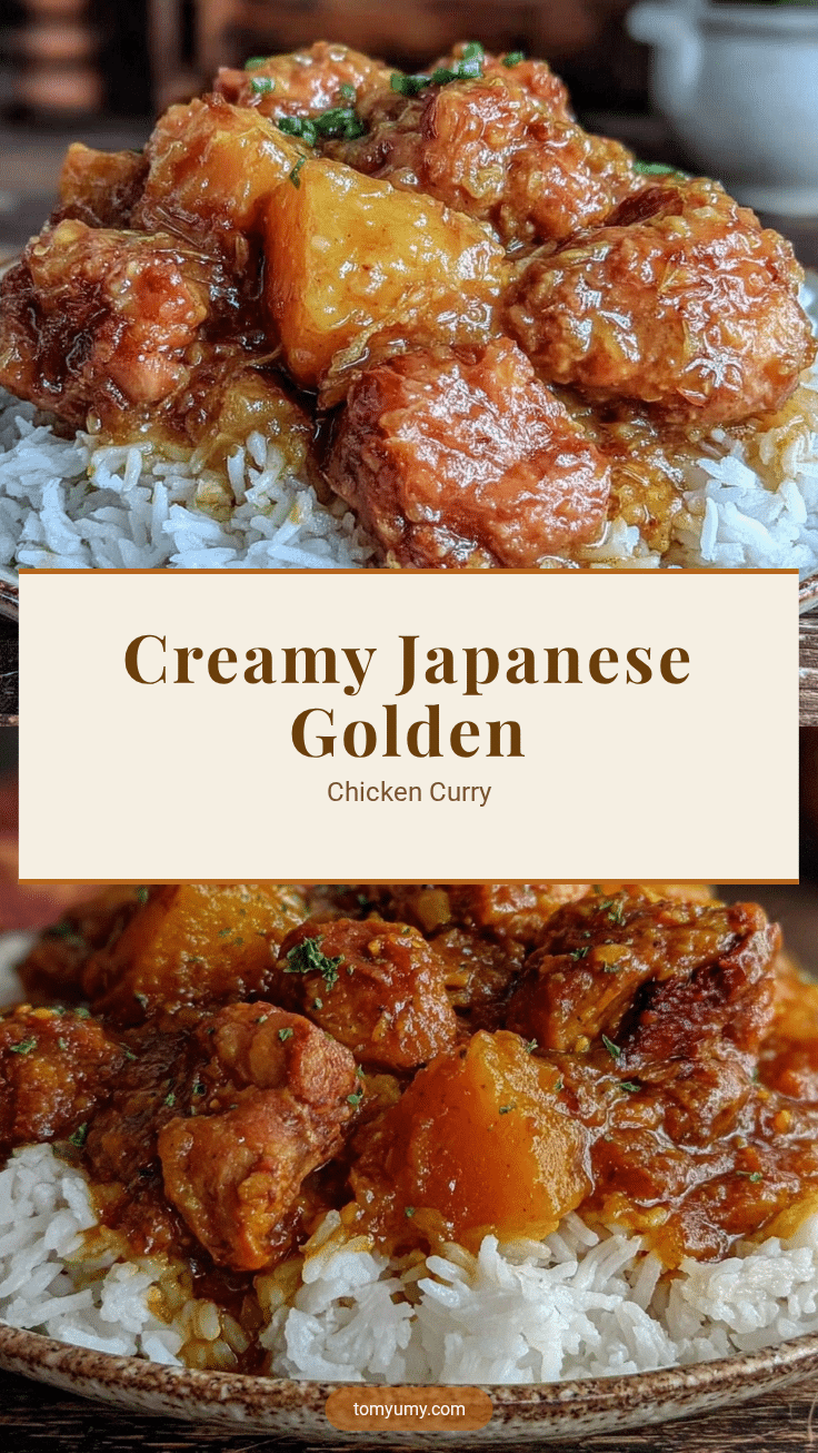 creamy Japanese golden chicken curry recipe