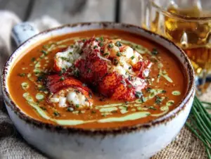 creamy lobster bisque - featured image
