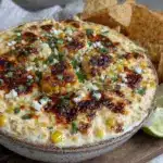 creamy mexican street corn dip - featured image