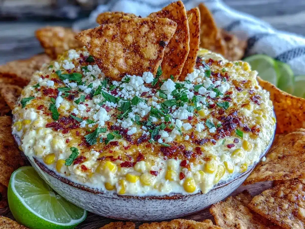 creamy mexican street corn dip preparation steps
