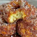 crispy apple cider donuts - featured image