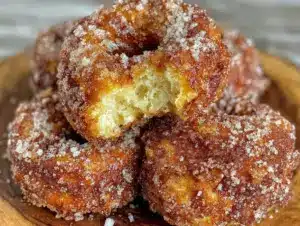 crispy apple cider donuts - featured image