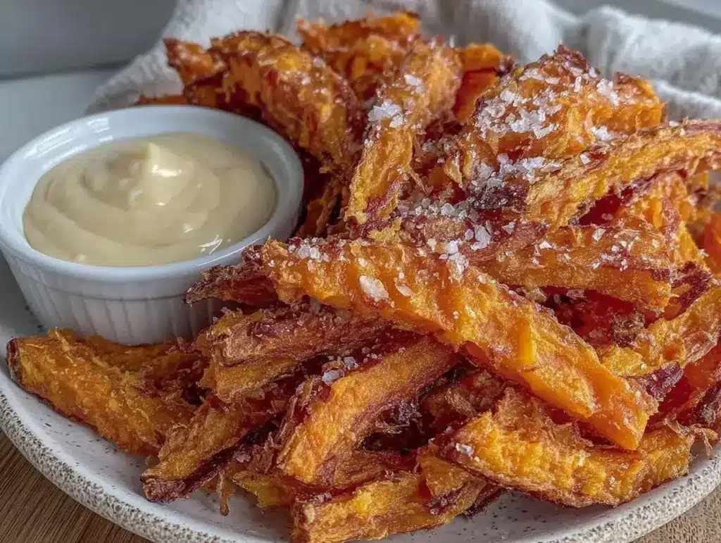 crispy baked sweet potato fries - featured image