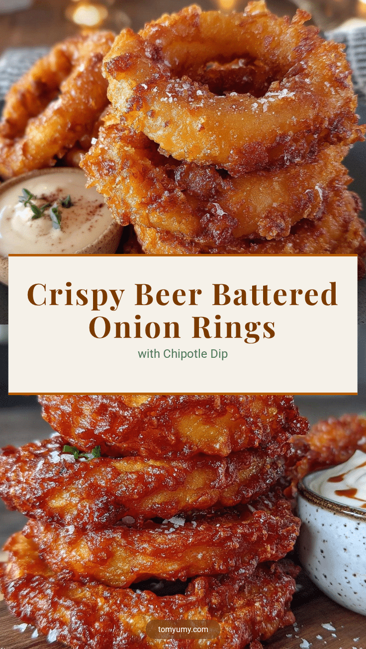 crispy beer battered onion rings recipe